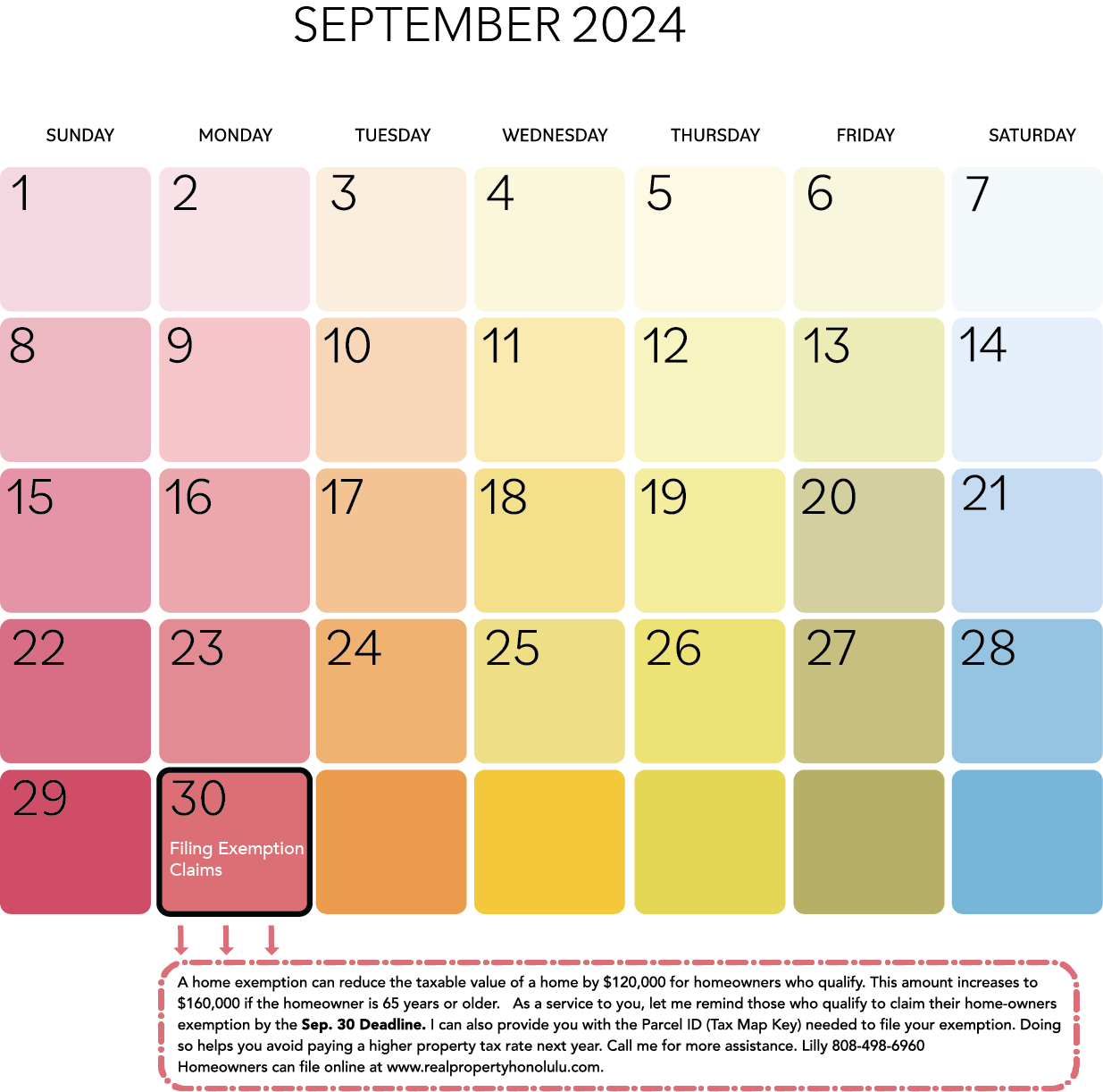 September Tax Calendar